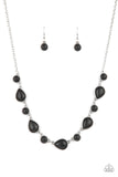 Paparazzi "Heavenly Teardrops" Black Necklace & Earring Set Paparazzi Jewelry