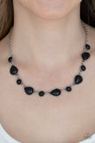 Paparazzi "Heavenly Teardrops" Black Necklace & Earring Set Paparazzi Jewelry