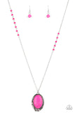 Paparazzi "Plateau Paradise" Pink Necklace & Earring Set Paparazzi Jewelry