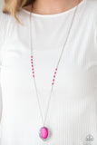 Paparazzi "Plateau Paradise" Pink Necklace & Earring Set Paparazzi Jewelry