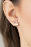 Paparazzi "Flutter Fantasy" Rose Gold Post Earrings Paparazzi Jewelry