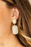 Paparazzi "Meet Me At The Plaza" Gold Clip On Earrings Paparazzi Jewelry