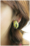 Paparazzi "Bittersweet" Silver Tone Yellow Floral Clip-On Earrings Paparazzi Jewelry