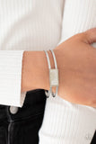 Paparazzi "Remarkably Cute And Resolute" White Bracelet Paparazzi Jewelry