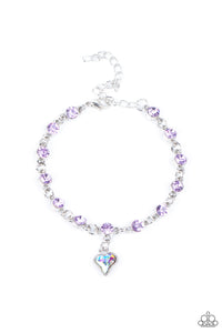 Paparazzi "Sweet Sixteen" Purple OIL SPILL Bracelet Paparazzi Jewelry