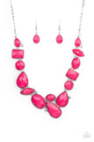 Paparazzi "Mystical Mirage" Pink Necklace & Earring Set Paparazzi Jewelry