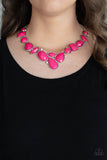 Paparazzi "Mystical Mirage" Pink Necklace & Earring Set Paparazzi Jewelry