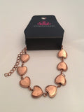 Paparazzi "Nothing But HEARTBEAT" Copper Bracelet Paparazzi Jewelry