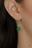 Paparazzi "Elemental Elegance" Green Lanyard Necklace & Earring Set Paparazzi Jewelry