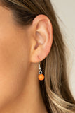 Paparazzi "Stone Prairies" Orange Necklace & Earring Set Paparazzi Jewelry