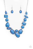 Paparazzi "Mystical Mirage" Blue Necklace & Earring Set Paparazzi Jewelry