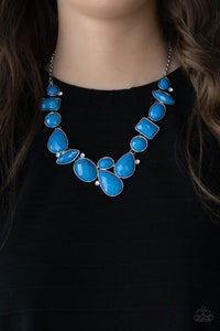 Paparazzi "Mystical Mirage" Blue Necklace & Earring Set Paparazzi Jewelry