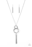 Paparazzi "Orbiting Splendor" Silver Necklace & Earring Set Paparazzi Jewelry