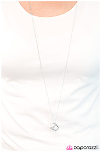 Paparazzi "Pandoras Box" White 031XX Necklace & Earring Set Paparazzi Jewelry