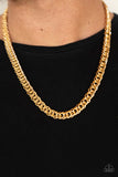 Paparazzi "Winners Circle" Gold Mens Necklace Paparazzi Jewelry