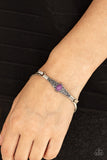 Paparazzi "Stone Scrolls" Purple Bracelet Paparazzi Jewelry