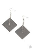 Paparazzi "Block Party Posh" Black Earrings Paparazzi Jewelry