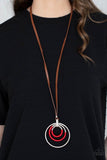 Paparazzi "Hypnotic Happenings" Red Necklace & Earring Set Paparazzi Jewelry