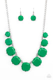 Paparazzi "Prismatic Prima Donna" Green Necklace & Earring Set Paparazzi Jewelry