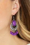 Paparazzi "Prairie Flirt" Purple Earrings Paparazzi Jewelry
