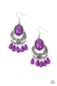 Paparazzi "Prairie Flirt" Purple Earrings Paparazzi Jewelry