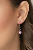 Paparazzi "Pearl Essence" Purple Necklace & Earring Set Paparazzi Jewelry