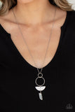 Paparazzi "Monumental Obelisk" White Necklace & Earring Set Paparazzi Jewelry