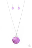 Paparazzi "Tidal Tease" Purple Necklace & Earring Set Paparazzi Jewelry