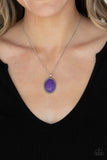 Paparazzi "Tranquil Talisman" Purple Necklace & Earring Set Paparazzi Jewelry