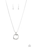 Paparazzi "Sphere of Influence" White Necklace & Earring Set Paparazzi Jewelry