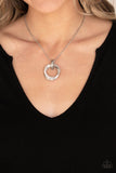 Paparazzi "Sphere of Influence" White Necklace & Earring Set Paparazzi Jewelry