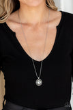 Paparazzi "Instant Icon" Silver Necklace & Earring Set Paparazzi Jewelry