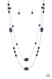 Paparazzi "Day Trip Delights" Blue Necklace & Earring Set Paparazzi Jewelry