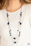 Paparazzi "Day Trip Delights" Blue Necklace & Earring Set Paparazzi Jewelry