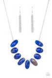 Paparazzi "Elliptical Episode" Blue Necklace & Earring Set Paparazzi Jewelry