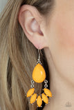 Paparazzi "POWERHOUSE Call" Orange Earrings Paparazzi Jewelry
