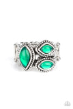 Paparazzi "Charisma Collector" Green Ring Paparazzi Jewelry