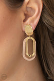 Paparazzi "Melrose Mystery" Brown Clip On Earrings Paparazzi Jewelry