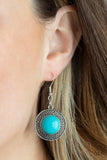 Paparazzi "Circle The Wagons" Blue Necklace & Earring Set Paparazzi Jewelry