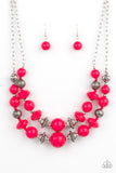 Paparazzi "Upscale Chic" Pink Necklace & Earring Set Paparazzi Jewelry