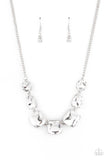 Paparazzi "Unfiltered Confidence" White Necklace & Earring Set Paparazzi Jewelry