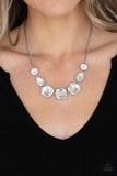 Paparazzi "Unfiltered Confidence" White Necklace & Earring Set Paparazzi Jewelry