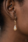 Paparazzi "Teasable Teardrops" Gold Necklace & Earring Set Paparazzi Jewelry