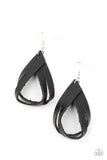 Paparazzi "Thats A Strap" Black Earrings Paparazzi Jewelry