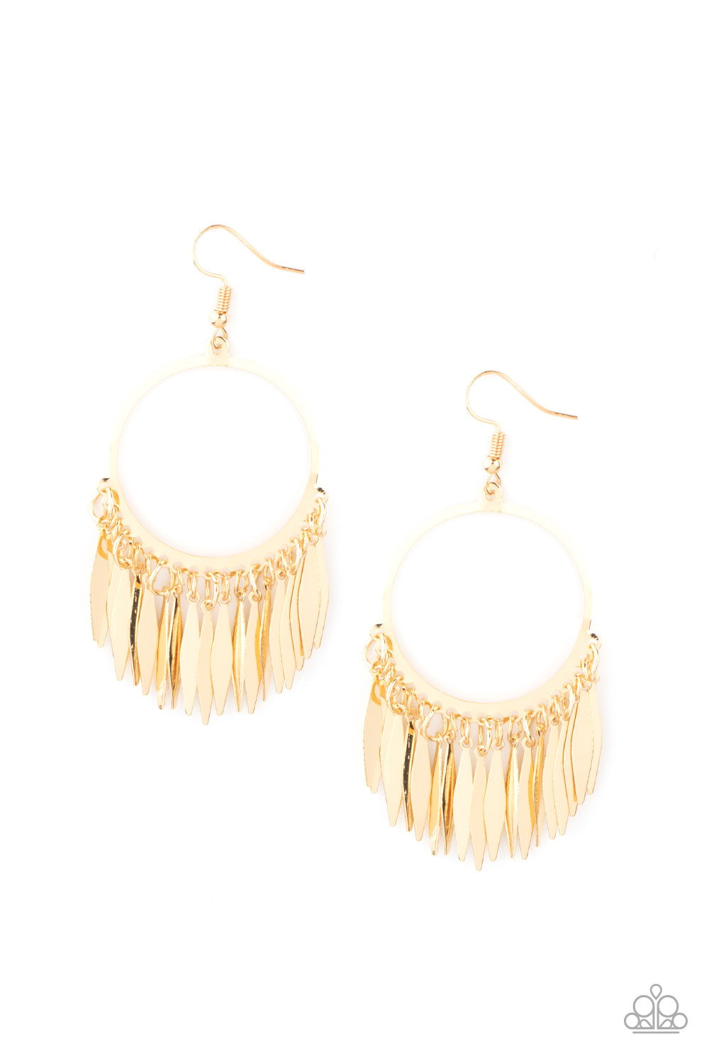 Candlelight Cruise - gold - Paparazzi earrings