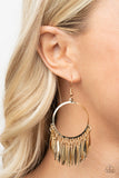 Paparazzi "Radiant Chimes" Gold Earrings Paparazzi Jewelry