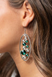 Paparazzi "Rock Candy Bubbly" Green Earrings Paparazzi Jewelry