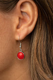 Paparazzi "Trend Worthy" Red Necklace & Earring Set Paparazzi Jewelry