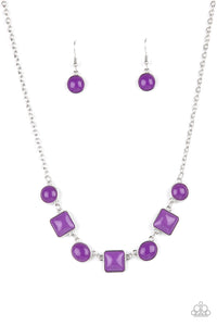 Paparazzi "Trend Worthy" Purple Necklace & Earring Set Paparazzi Jewelry