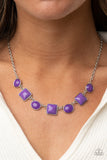 Paparazzi "Trend Worthy" Purple Necklace & Earring Set Paparazzi Jewelry